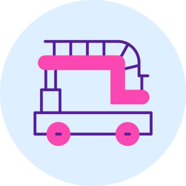 Otobüs. Web simgesi basit illüstrasyon