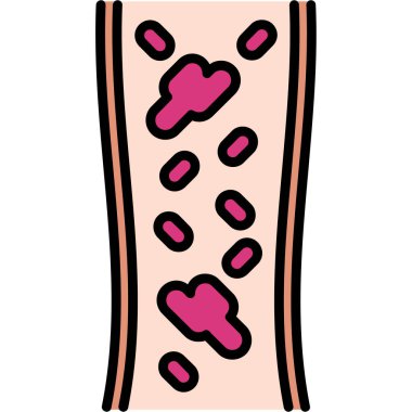 doodle stili köpek maması ikon vektör çizimi