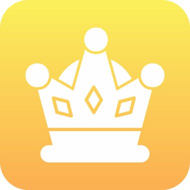 Taç simgesi, düz stil