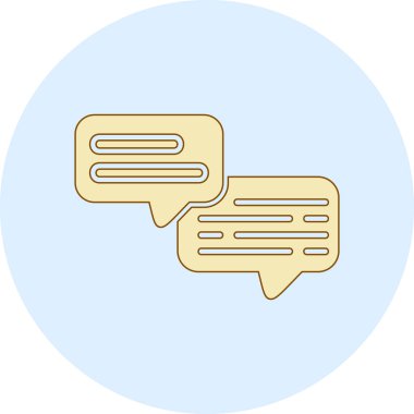 Sohbet simgesi vektör illüstrasyonu