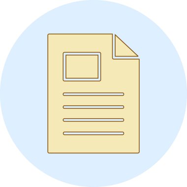 Dosya. Web simgesi basit illüstrasyon