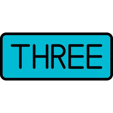 üç vektör illüstrasyonu