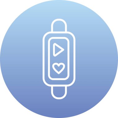 Kalp simgesinin vektör illüstrasyonu