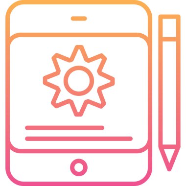 Geliştirme için web simgesi, vektör illüstrasyonu