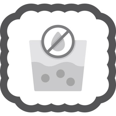 İzole edilmiş tek bir şarap kadehi simgesinin vektör çizimi