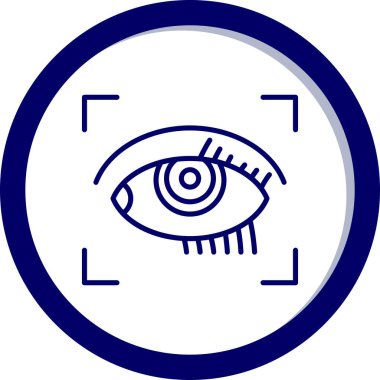 Göz simgesi vektör illüstrasyonu