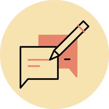 kalem simgesi vektör illüstrasyonu