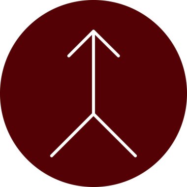 Bir ağaç simgesinin vektör illüstrasyonu