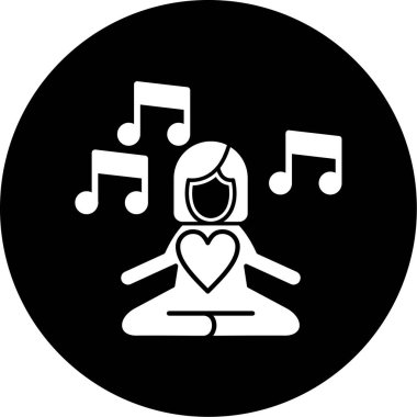 Bir kadın simgesinin vektör illüstrasyonu