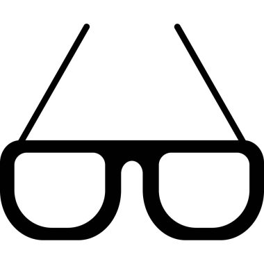 gözlük simgesi, vektör illüstrasyonu