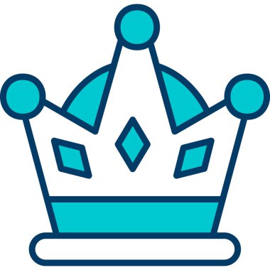 kraliyet taç vektör simgesi