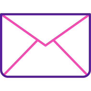 E-posta. Web simgesi basit illüstrasyon