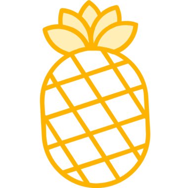Ananas meyve vektör simgesi