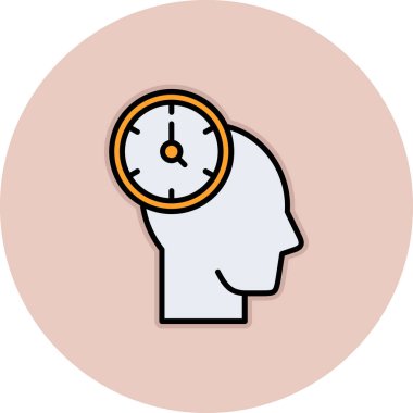 Saat simgesinin vektör illüstrasyonu