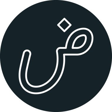 Modern bir simgenin vektör illüstrasyonu