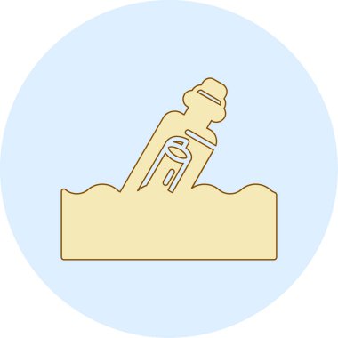 Bir vidanın vektör çizimi