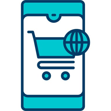 alışveriş sepeti simge vektör