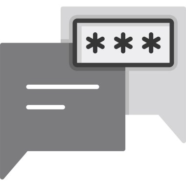 parola ikonu vektör illüstrasyonu