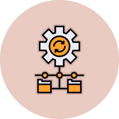 Teçhizat Web simgesi basit illüstrasyon