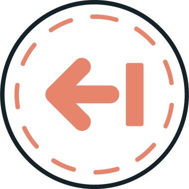 Ok. Web simgesi basit illüstrasyon