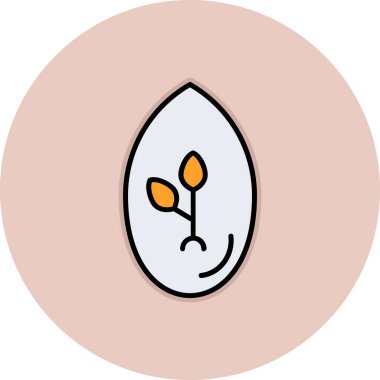 Bir çiçek simgesinin vektör illüstrasyonu