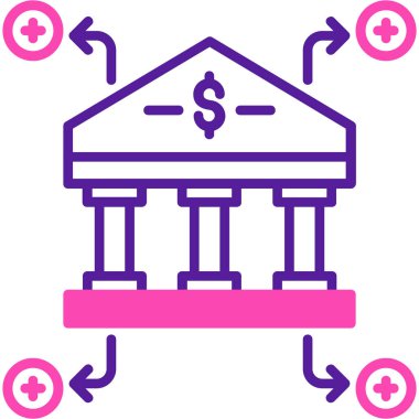 Bir ev simgesinin vektör illüstrasyonu