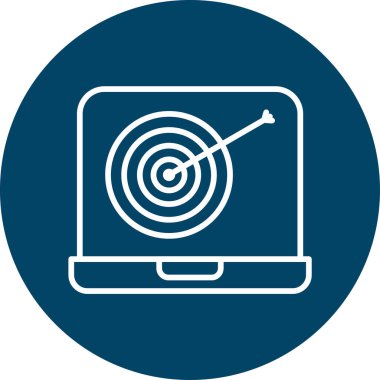 Hedef Vektör Şekil Simgesi Tasarımı