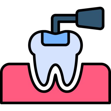 Diş. Web simgesi basit illüstrasyon