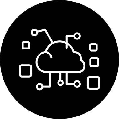 Moda biçimi izole edilmiş arkaplanda veri bulut simgesi