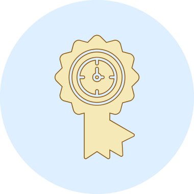 Vektör Madalyası Simge illüstrasyonu