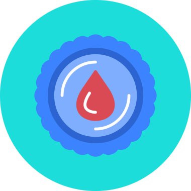 Kan damlası bağış simgesi