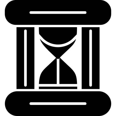 kum saati ikonu vektör illüstrasyonu