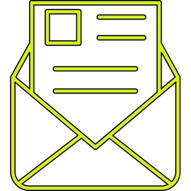 zarf e- posta simgesi vektör illüstrasyon grafik tasarımı