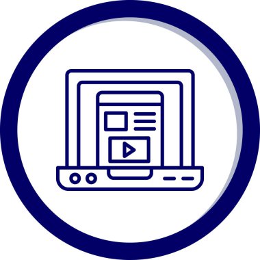 Geliştirme için Web simgesi. Vektör çizim