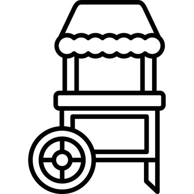 Kahve. Web simgesi basit illüstrasyon