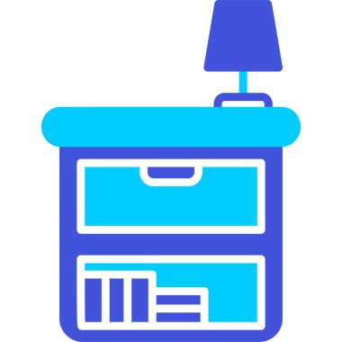 Mobilya. Web simgesi basit illüstrasyon