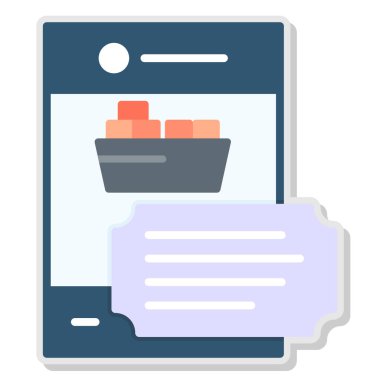 İnternetten alışveriş. Basit resimleme