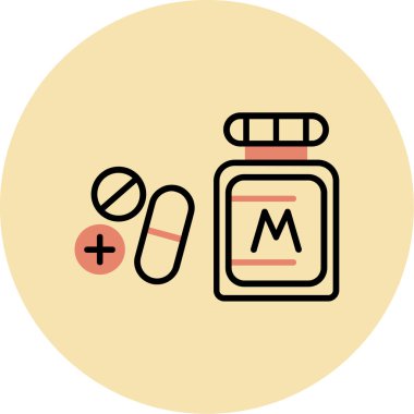 Bir şişenin vektör illüstrasyonu