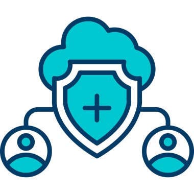 Güvenlik sistemi vektör çizim