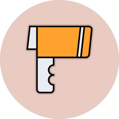 Fırça simgesi vektör illüstrasyonu