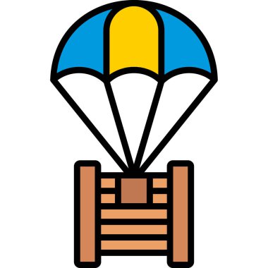 Balon simgesi, basit vektör illüstrasyonu