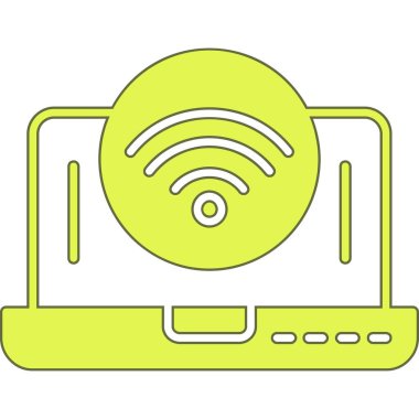 kablosuz ikon vektör illüstrasyonu