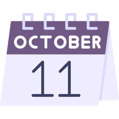 Takvim simgesi tasarımı, vektör illüstrasyonu 8