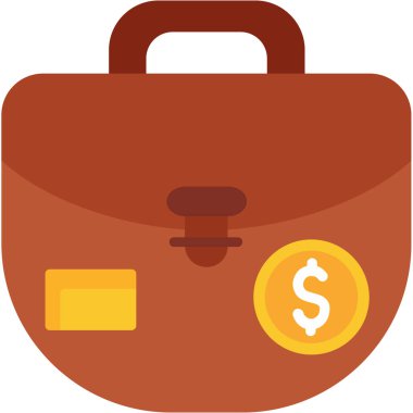 çanta dosya simgesi düz biçimli