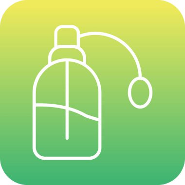 Benzersiz sprey şişe vektör çizgisi simgesi