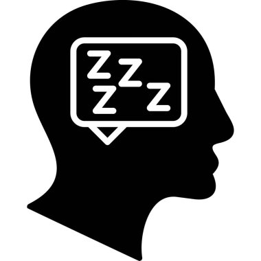 uyku iletisi simgesi, düz biçim