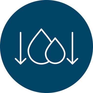 Modern b 'nin vektör illüstrasyonunda su ikonu yok