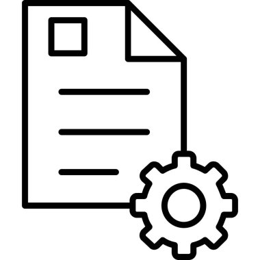 Belge. Web simgesi basit tasarım