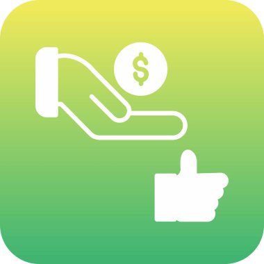 para vektör simgesi. biçim düz yuvarlak kare düğmedir, beyaz arkaplanda yeşil ve gri renkler