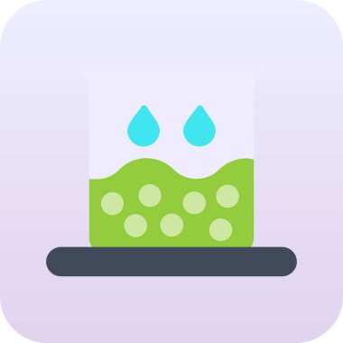 Su. Web simgesi basit illüstrasyon